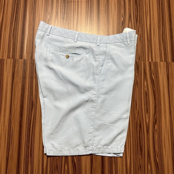 Peter Millar Seaside Collection Men's Shorts Size 38 Light Blue Silk Linen Blend - Picture 1 of 12